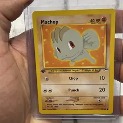 Pokemon Neo Destiny #073/105 Machop 1st Edition NM Pokemon Vintage Common Card - Image 1