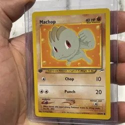 Pokemon Neo Destiny #073/105 Machop 1st Edition NM Pokemon Vintage Common Card - Image 2