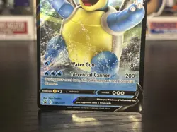 Pokemon TCG Sword & Shield Black Star Promo - Blastoise V #SWSH101 Promo Card - Image 3