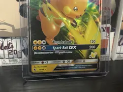 Pokemon TCG Hidden Fates - Raichu GX #20/68 - Full Art Ultra Rare Holo Card - Image 3