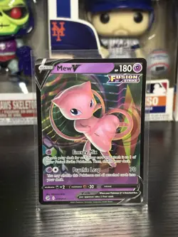 Pokemon TCG Fusion Strike - Mew V #113/264 - Ultra Rare Holo Card - Image 1