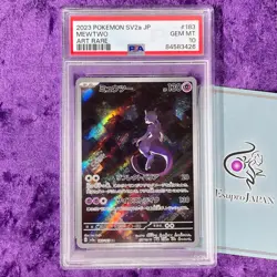 PSA 10 2023 Mewtwo AR Pokemon 151 183/165 Japanese Card Sv2a Alt Art Rare GEM - Image 1