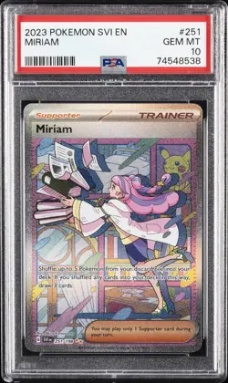 2023 POKEMON SVI EN-SCARLET & VIOLET SPECIAL ILLUSTRATION RARE MIRIAM PSA 10 - Image 1