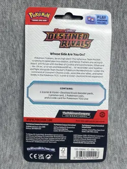 Pokemon Destined Rivals Single Pack Blister Zarude Sealed - Image 2