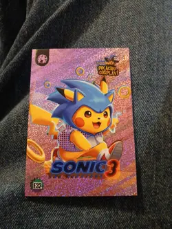 Sonic The Hedgehog 3 (Pikachu) #32 - Purple Holo Box Hit - Cosplay - Pokemon - Image 1