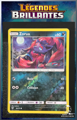 Carte Pokemon Zorua 52/73 Reverse SL3.5 Legendes Brillantes FR - Image 1