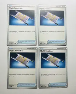 4x Night Stretcher 061/064 Shrouded Fable Pokemon TCG Trainer Playset - Image 1