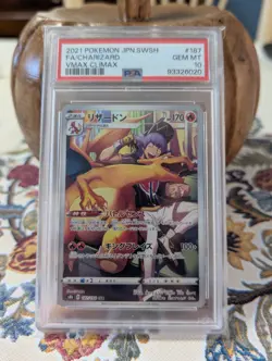 Pokemon Japanese Full Art Holo Charizard 187/184 PSA 10 GEM MINT VMAX Climax US - Image 4