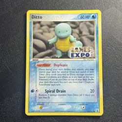 RARE GAMES EXPO (SQUIRTLE) DITTO | Ex Delta Species 64/113 Pokemon Promo LP - Image 1