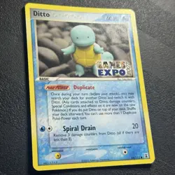 RARE GAMES EXPO (SQUIRTLE) DITTO | Ex Delta Species 64/113 Pokemon Promo LP - Image 2