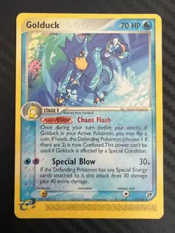 Pokemon TCG Golduck Sandstorm 17/100 Rare Regular LP/MP - Image 1
