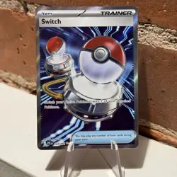 Switch 123/094 Phantasmal Flames Ultra Rare Full Art Pokemon TCG Trainer Item - Image 1