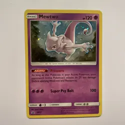 Mewtwo SM77 Pokemon Sun & Moon BlackStar Promo Holo NM/Mint Condition - Image 1