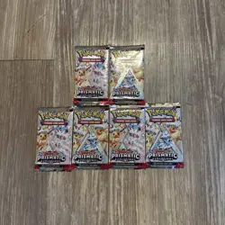 Pokemon TCG Prismatic Evolutions Booster Packs Lot of 6 Factory Sealed - Image 1