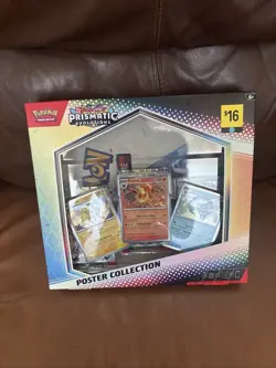 Pokemon TCG Prismatic Evolutions Poster Collection Box Sealed - Image 1