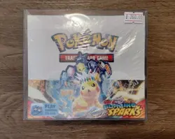 Pokemon TCG Surging Sparks Booster Box Sealed 36 Packs With Protector - Image 1