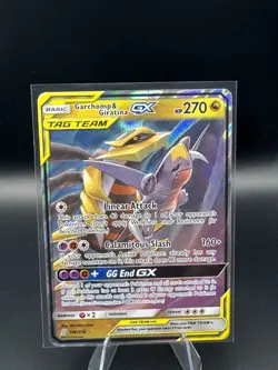 Garchomp & Giratina GX Tag Team Unified Minds 146/236 Pokemon 2016 NM - Image 1