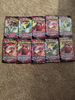 Pokemon TCG Fusion Strike Booster Packs Lot Of 10 Sealed - Image 1