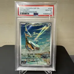 Pokemon TCG Skarmory 209/191 Surging Sparks Illustration Rare PSA 10 - Image 1
