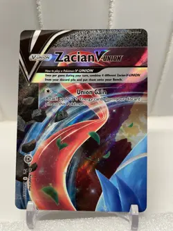 Zacian V-Union (Top Left) Pokemon Sword & Shield Black Star #SWSH163 - Image 1