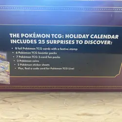 Pokemon 2025 Holiday Calendar New Sealed - Image 4