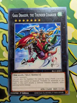 Gaia Dragon, the Thunder Charger BLC1-EN071 Common Yugioh - Image 1