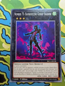 Number 75: Bamboozling Gossip Shadow BLC1-EN110 Yu-Gi-Oh! - Image 1