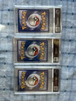 3 Vintage Graded AGS Pokemon Cards Lot/bundle - Machop-Brock’s Onix-dark Kadabra - Image 2