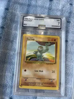 3 Vintage Graded AGS Pokemon Cards Lot/bundle - Machop-Brock’s Onix-dark Kadabra - Image 5