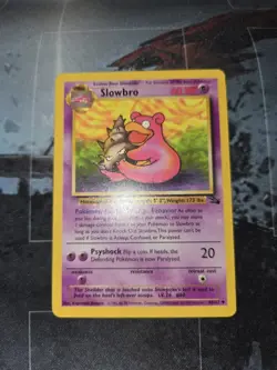 Slowbro 43/62 Fossil Regular Pokemon Vintage Card LP - Image 1