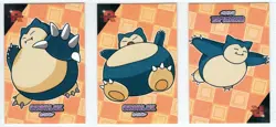 SNORLAX -3 CARD LOT- Cracked Ice Holo - Team Rocket- Pokemon Cards - Image 1