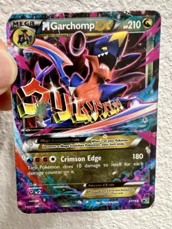 Pokemon M Garchomp EX Black Star Promos Holo Card XY168 - Image 2