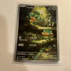 Pansage 089/086 Black Bolt Illustration Rare Pokemon Card Full Art Grass Type - Image 1