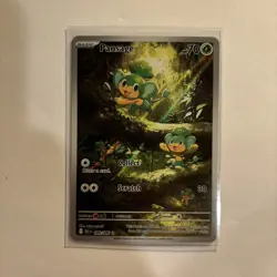 Pansage 089/086 Black Bolt Illustration Rare Pokemon Card Full Art Grass Type - Image 2