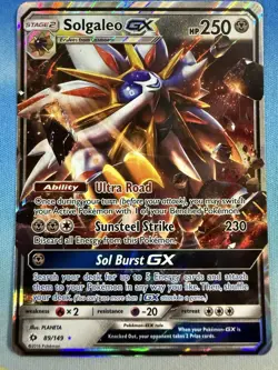 Solgaleo GX 89/149 Sun & Moon Base 2017 Pokemon Card - Image 1