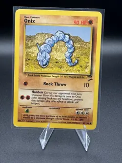 Onix (Base Set 2) - 84/130 - LP Vintage WOTC Pokemon Card 1999 - Image 1