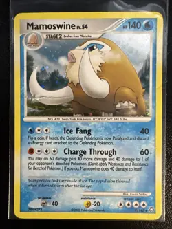 Mamoswine Holo Pokemon Legends Awakened Card 9/146 Heavily Played - Image 1