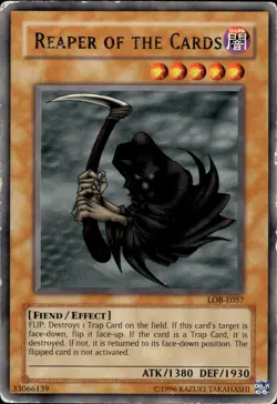 Reaper Of The Cards - Rare LOB-E057 - HP - YuGiOh - Image 1