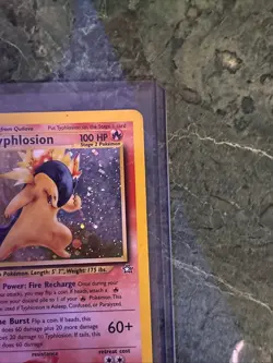 Pokemon Neo Genesis 2000 Typhlosion Holo Rare Card TCG 17/111 - Image 3