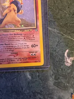 Pokemon Neo Genesis 2000 Typhlosion Holo Rare Card TCG 17/111 - Image 4
