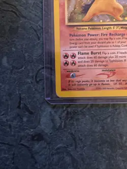 Pokemon Neo Genesis 2000 Typhlosion Holo Rare Card TCG 17/111 - Image 5
