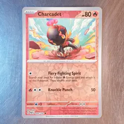 2023 Pokemon S&V Paradox Rift Reverse HOLO Charcadet Card 026/182 - Image 1
