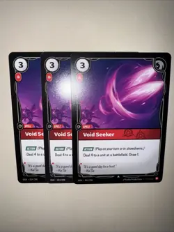 Riftbound TCG Void Seeker OGN 024/298 English NM X3 Playset Card Game CCG - Image 5