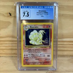 CGC 7.5 Ninetales 2000 Base Set 2 13/130 Holo Rare Pokemon Card - Image 1