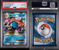 Pokemon TCG Mega M Blastoise EX Evolutions Holo Ultra Rare Card 22/108 Psa 10 - Image 3