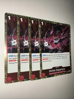 Divine Departure OP10-019 X4 PLAYSET Rare English One Piece TCG Card CCG - Image 2