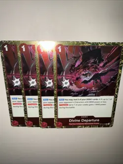 Divine Departure OP10-019 X4 PLAYSET Rare English One Piece TCG Card CCG - Image 5