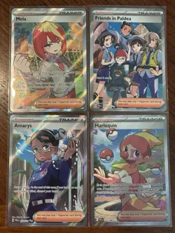 Pokemon Scarlet & Violet Trainer Lot of 4 Cards Near Mint - Image 1