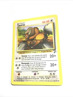 TAUROS - 62/130 - Base Set 2 - Pokemon Card - PL - Image 1