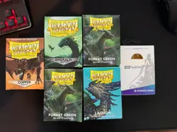 Assorted Dragon Shield Sleeves Lot Hundreds Matte Sleeves - Image 1